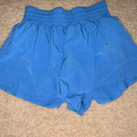 Blue Ruffled Shorts - Picture 1 of 3